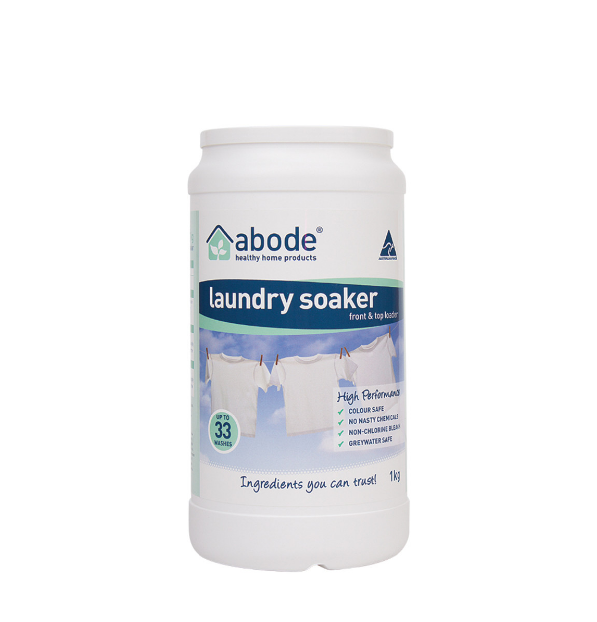 Abode Laundry Soaker (Front & Top Loader) High Performance 1kg-0
