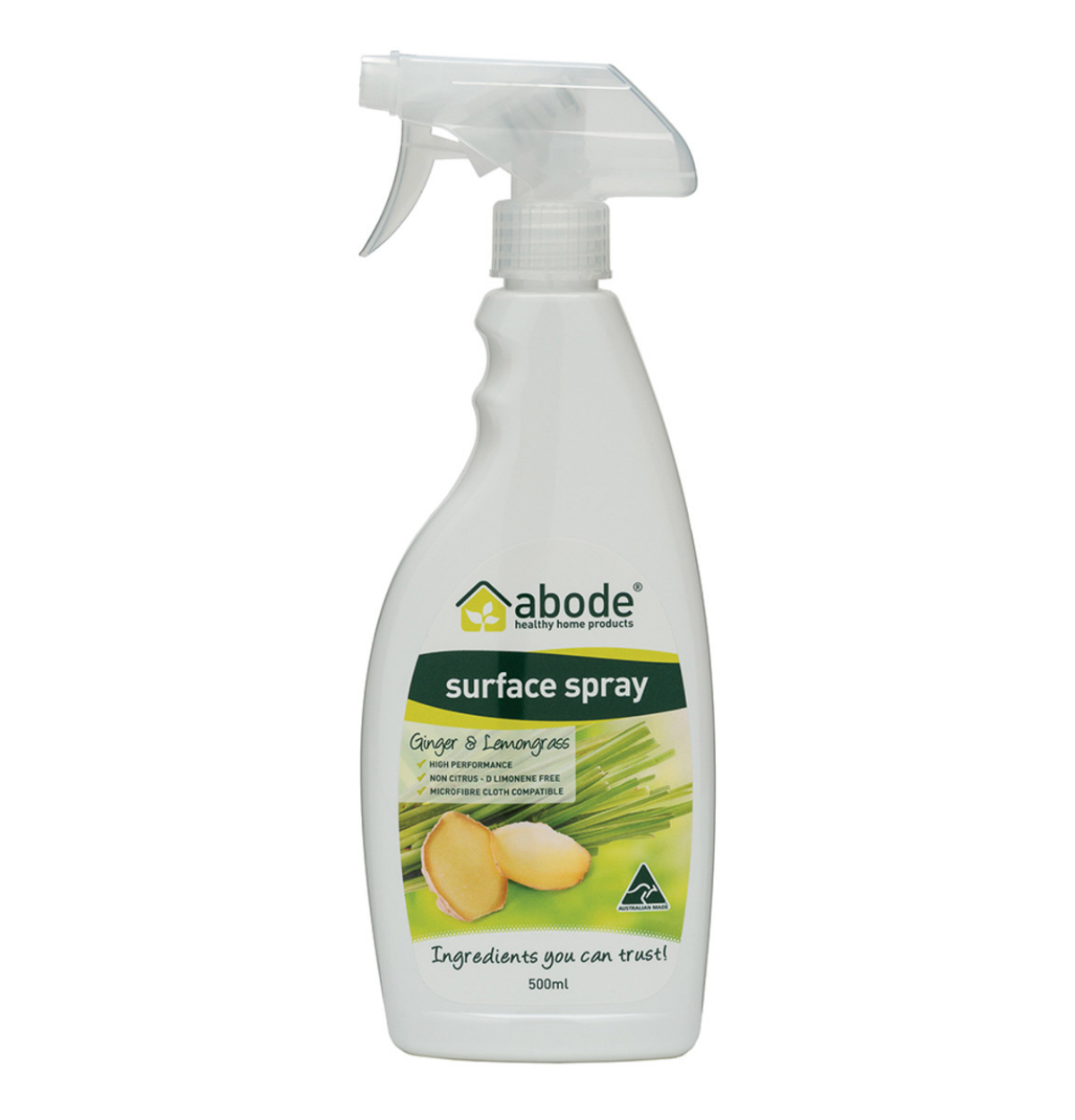 Abode Surface Spray Ginger & Lemongrass Spray 500ml-0