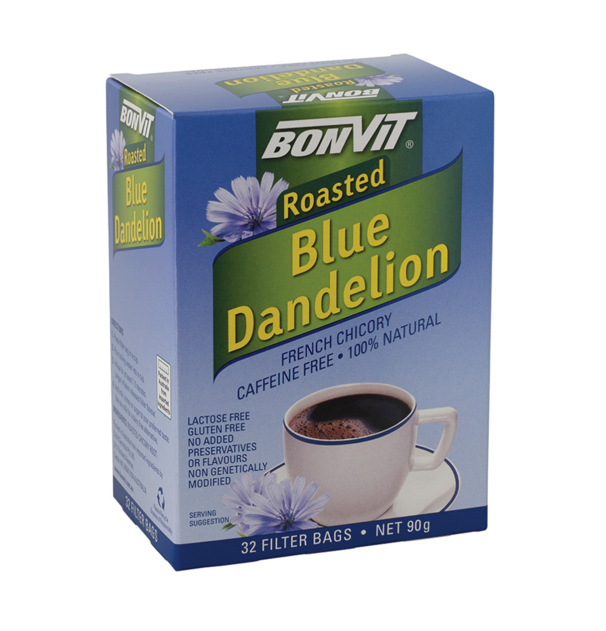 Bonvit Roasted Blue Dande French Chicory Tea x32 Filter Bags-0