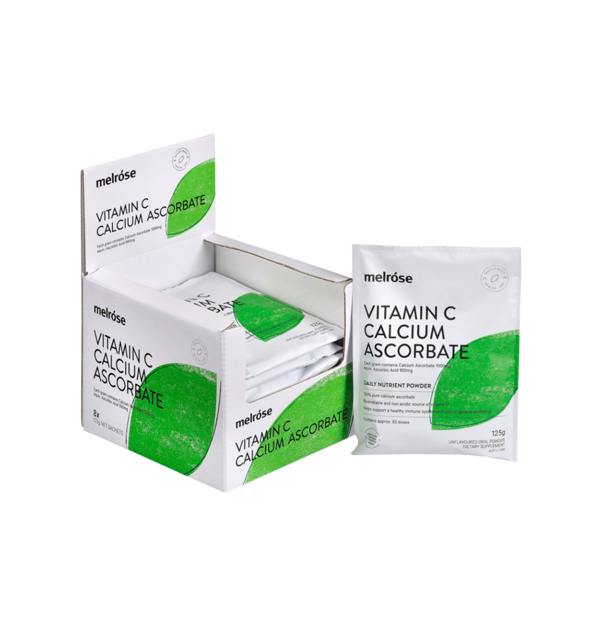 Melrose Vitamin C Calcium Ascorbate 125g -0
