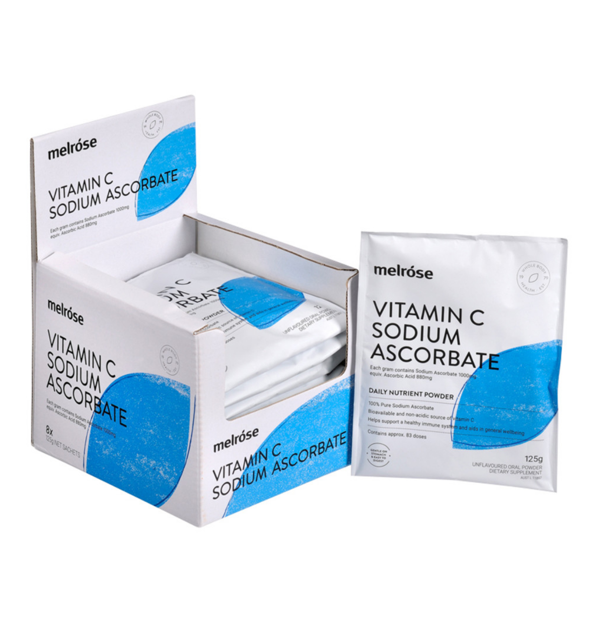 Melrose Vitamin C Sodium Ascorbate 125g -0