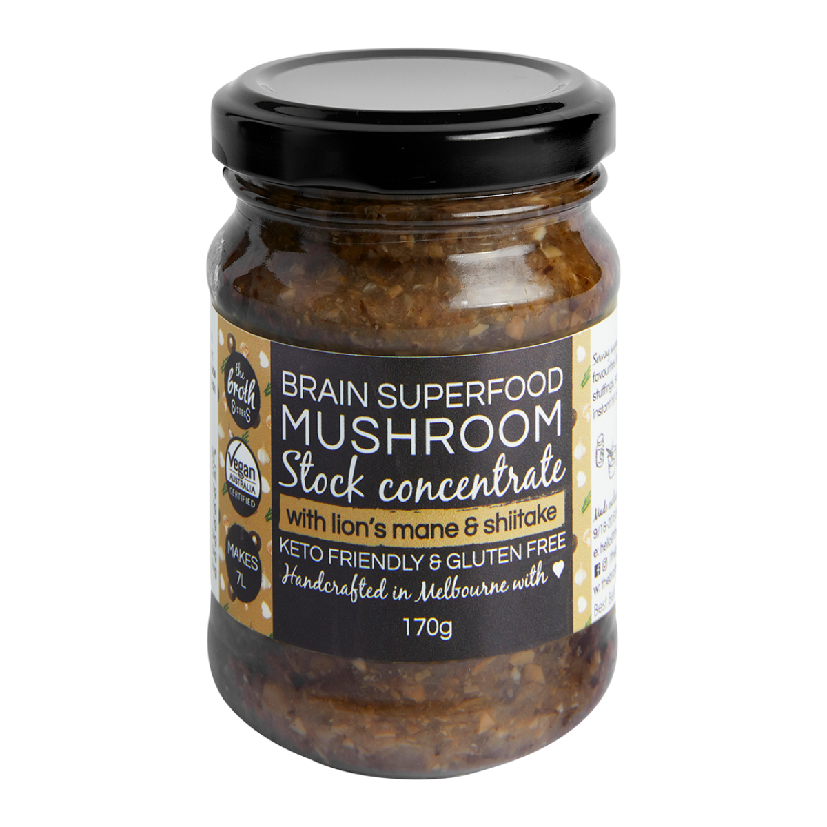 THE BROTH SISTERS Stock Concentrate Superfood Mushroom With Lions Mane 170g