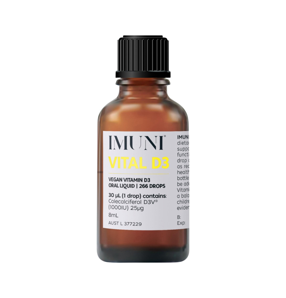 IMUNI Vital D3 (Vegan Vitamin D3) Oral Liquid 8ml-0