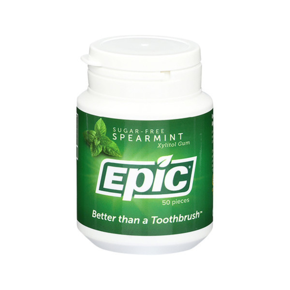 Epic Xylitol (SugarFree) Gum Spearmint 50 Piece Tub