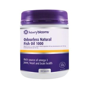 Henry Blooms Odourless Natural Fish Oil 1000mg 400c