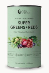 Nutra Organics Super Greens + Reds Wholefood Multivitamin Powder (600g)