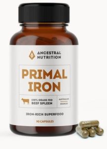 Ancestral Nutrition Primal Iron 100% Beef Spleen (90 Capsules) - Gr8 Health